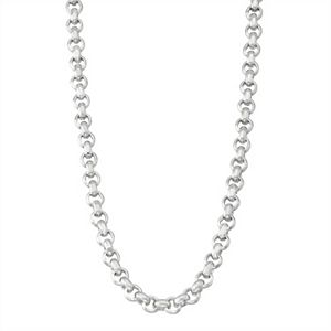Men's Sterling Silver Rolo Chain Necklace