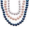 PearLustre by Imperial Dyed Freshwater Cultured Pearl Sterling Silver Necklace