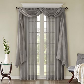 Madison Park Kaylee Solid Crushed Window Treatments