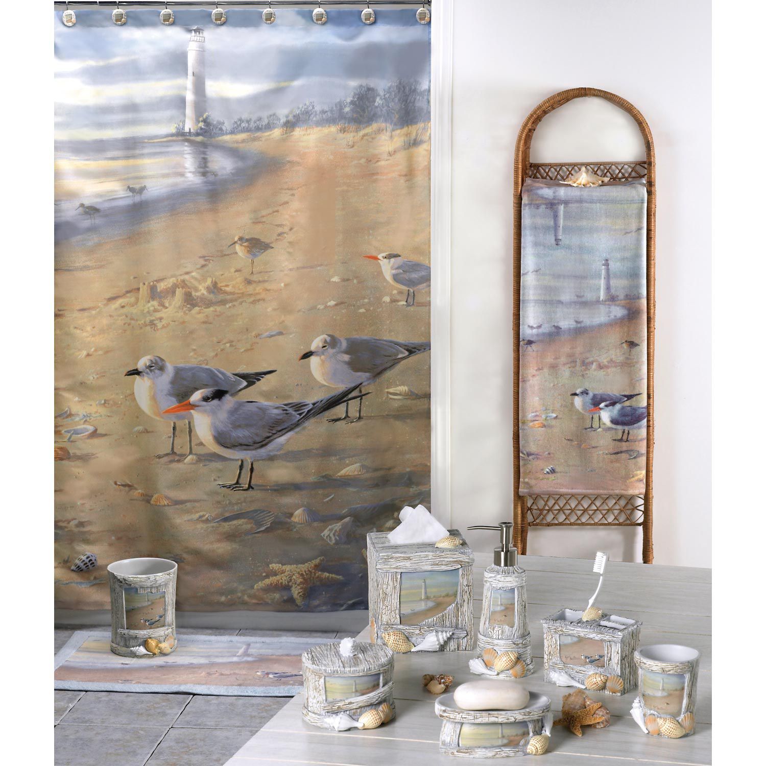 Image for Hautman Brothers At The Beach Shower Curtain Collection at Kohl's.