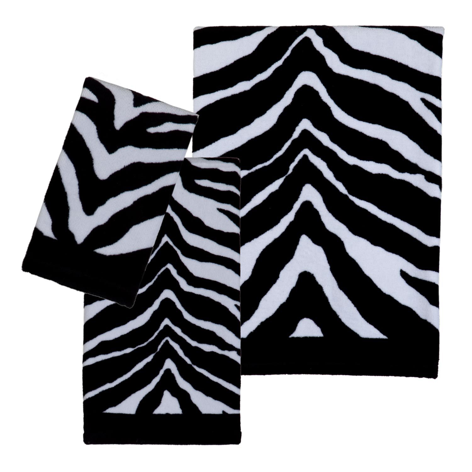 zebra towels