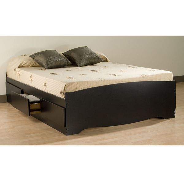 Prepac Platform Storage Beds, Espresso Twin Bed Frame With Storage Box