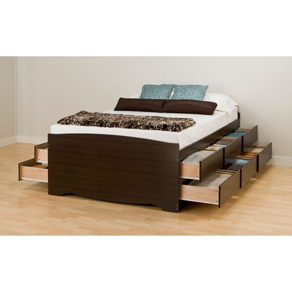 Prepac tall platform storage bed discount