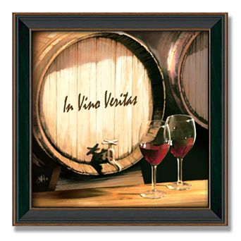&quot;Fine Wine&quot; Framed Canvas Art