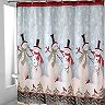 Avanti Tall Snowmen Shower Curtain Collection