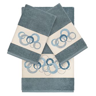 Linum Home Textiles Turkish Cotton Annabelle Embellished Bath Towel Collection