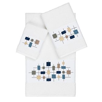Linum Home Textiles Turkish Cotton Khloe Embellished Bath Towel Collection