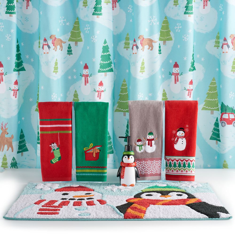 St. Nicholas Square® Holiday Cheer Scenic Shower Curtain Collection