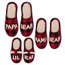 Dearfoams Bear Family Frenzy Slipper Collection