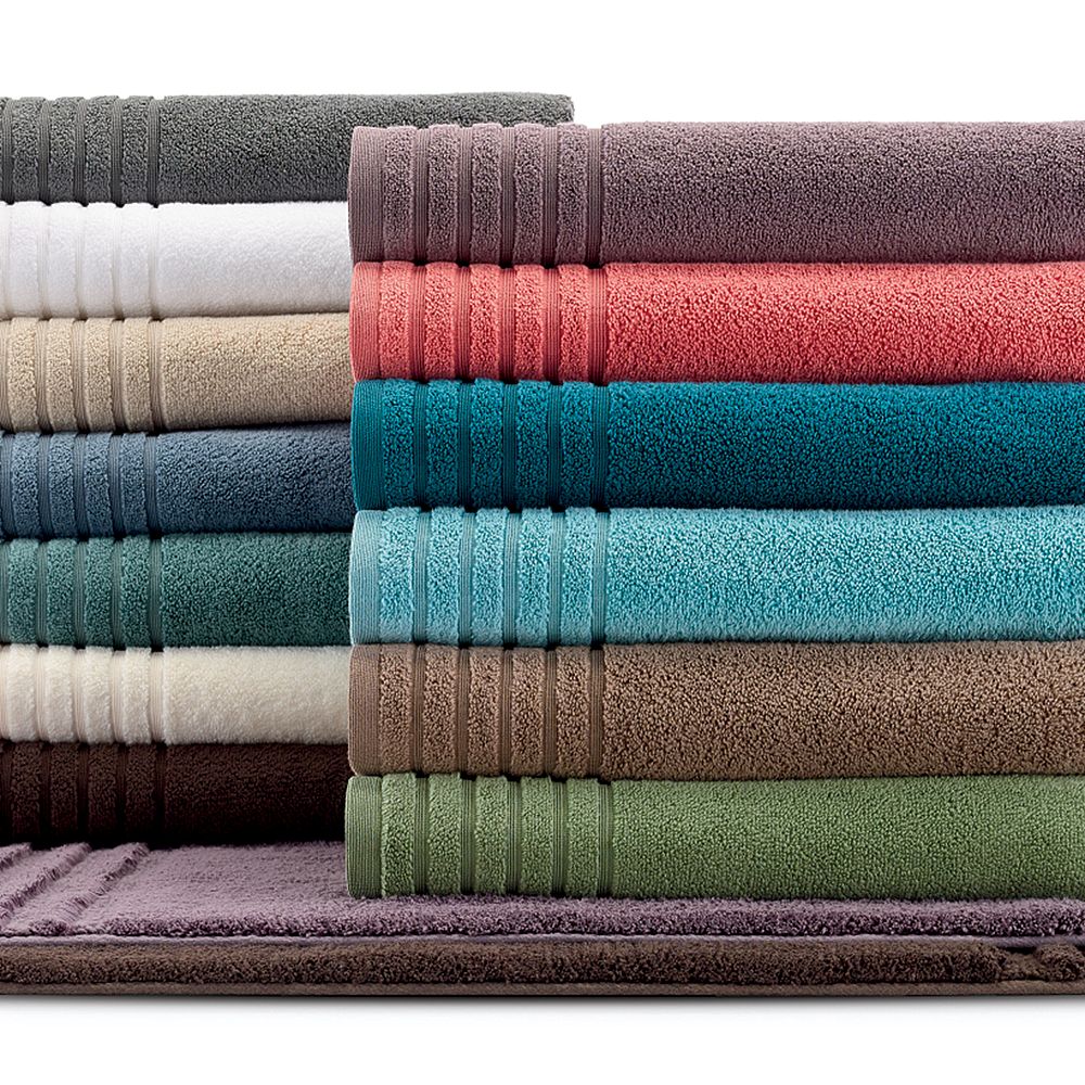 Simply Vera / Vera Wang Signature dual 4-piece Bath Towel Sets (Blue &  Purple)