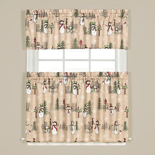 Saturday Knight Ltd Snowman Land Window Curtain Collection