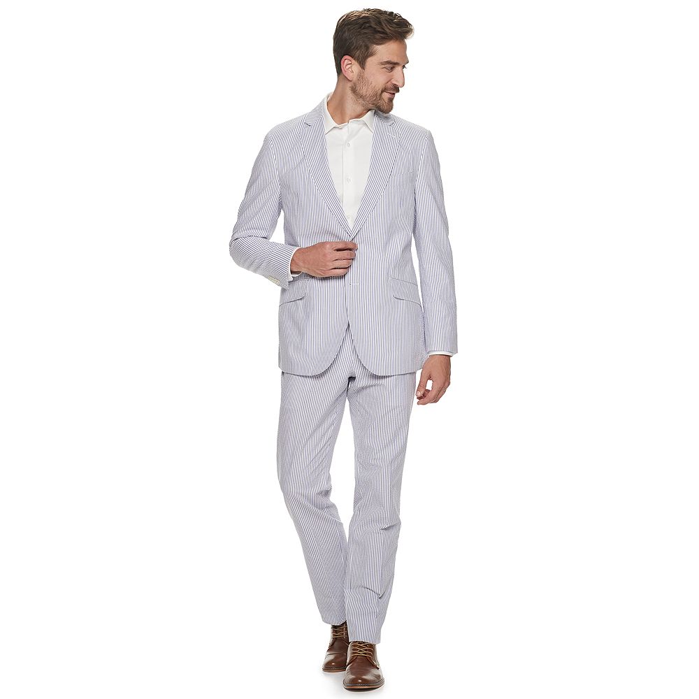 Men's Kroon Jack Active Inspired Movement Modern-Fit Seersucker Suit ...