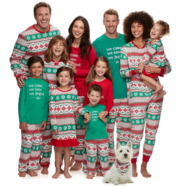 Boys 4-20 Jammies For Your Families® Get Your Jingle On Microfleece Top and  Bottoms Pajama Set