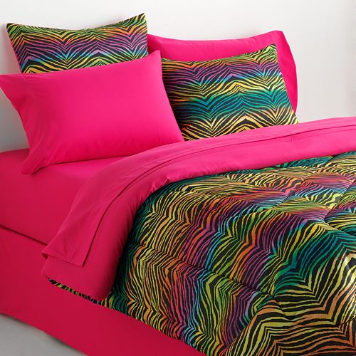 Veratex Rainbow Zebra Bedding Coordinates