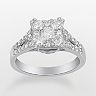 Endless Diamond Round-Cut Diamond Engagement Ring in 14k White Gold