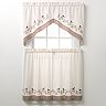 CHF & You Bird Swag Tier Kitchen Window Curtains