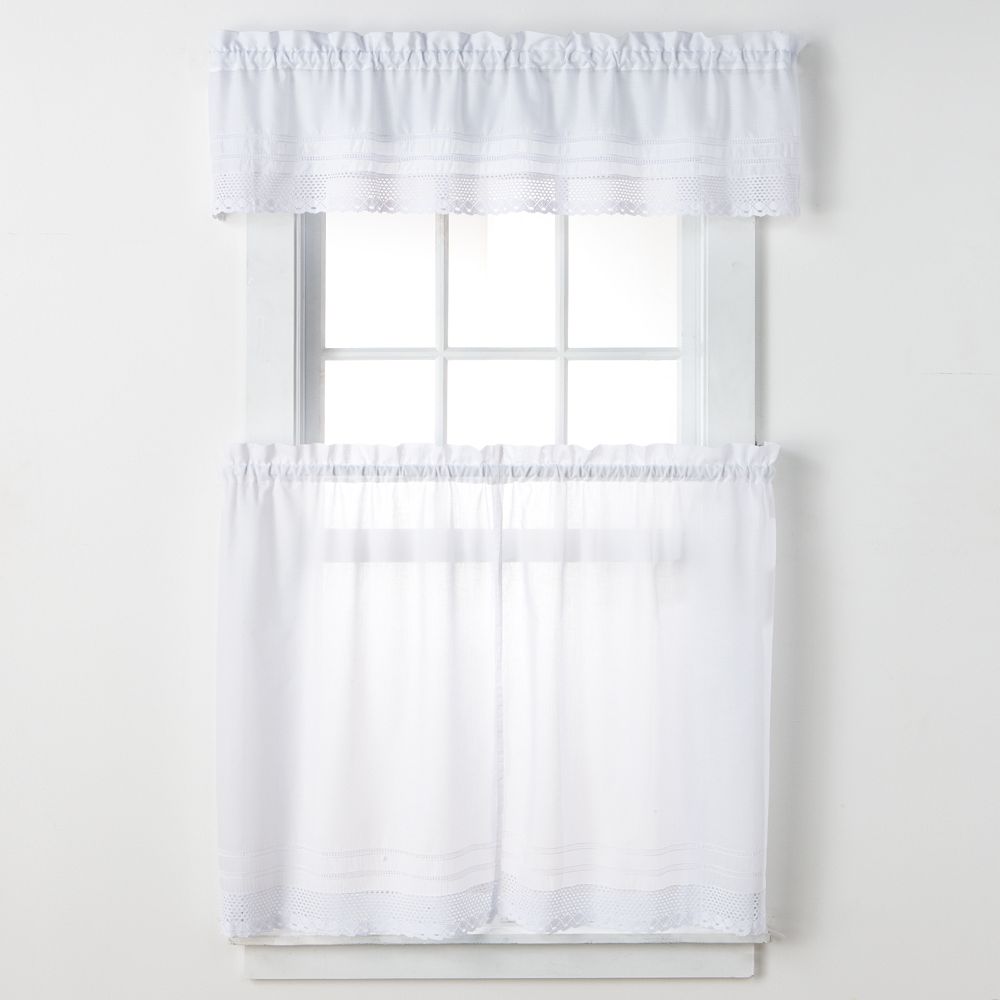 CHF & You Crochet Tier Kitchen Window Curtains