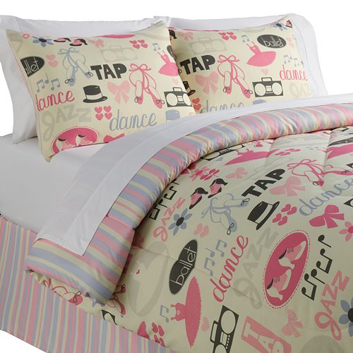 Veratex Little Dancer Reversible Comforter Set