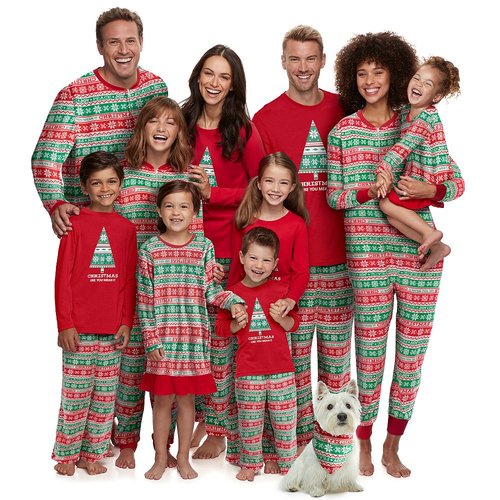 Kohls pajamas 2025 christmas family