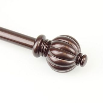 Rod Desyne Pumpkin Adjustable Window Curtain Rod