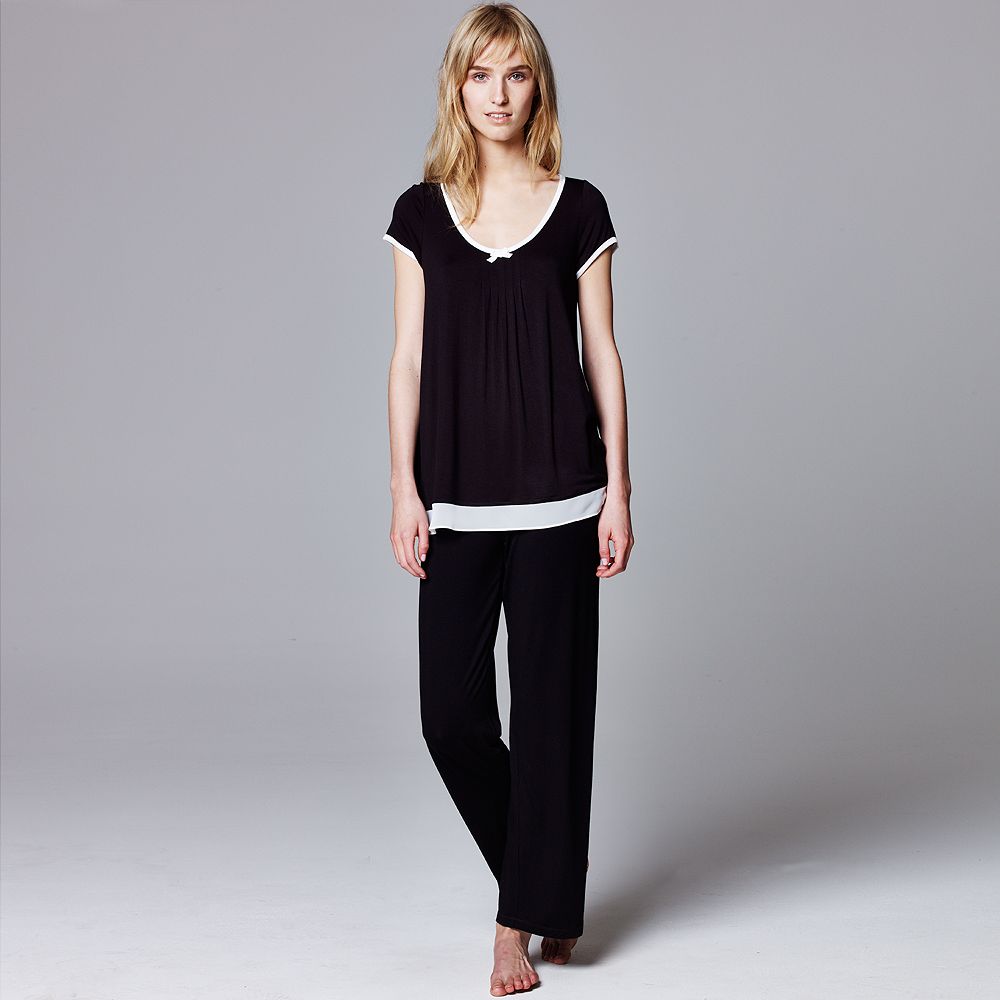 Simply Vera Vera Wang Into The Night Pajama Separates. #Kohls