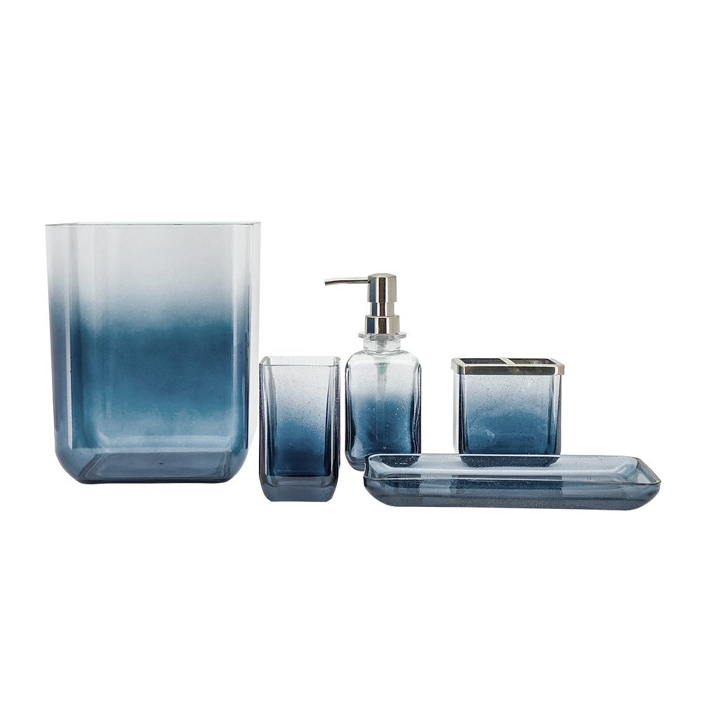 Aqua Ombre Ceramic Bath Accessories Collection