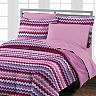 Style Lounge Blackberry Chevron Comforter Set