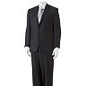 Chaps Classic-Fit Pinstripe Black Suit Separates