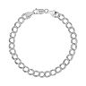 Sterling Silver Double Link Curb Chain Bracelet