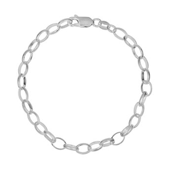 Sterling Silver Rolo Chain Bracelet