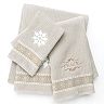 St. Nicholas Square® Glitter Snowflake Bath Towels