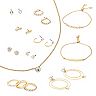 Nine West Gold Tone and Simulated Crystal Jewelry Set