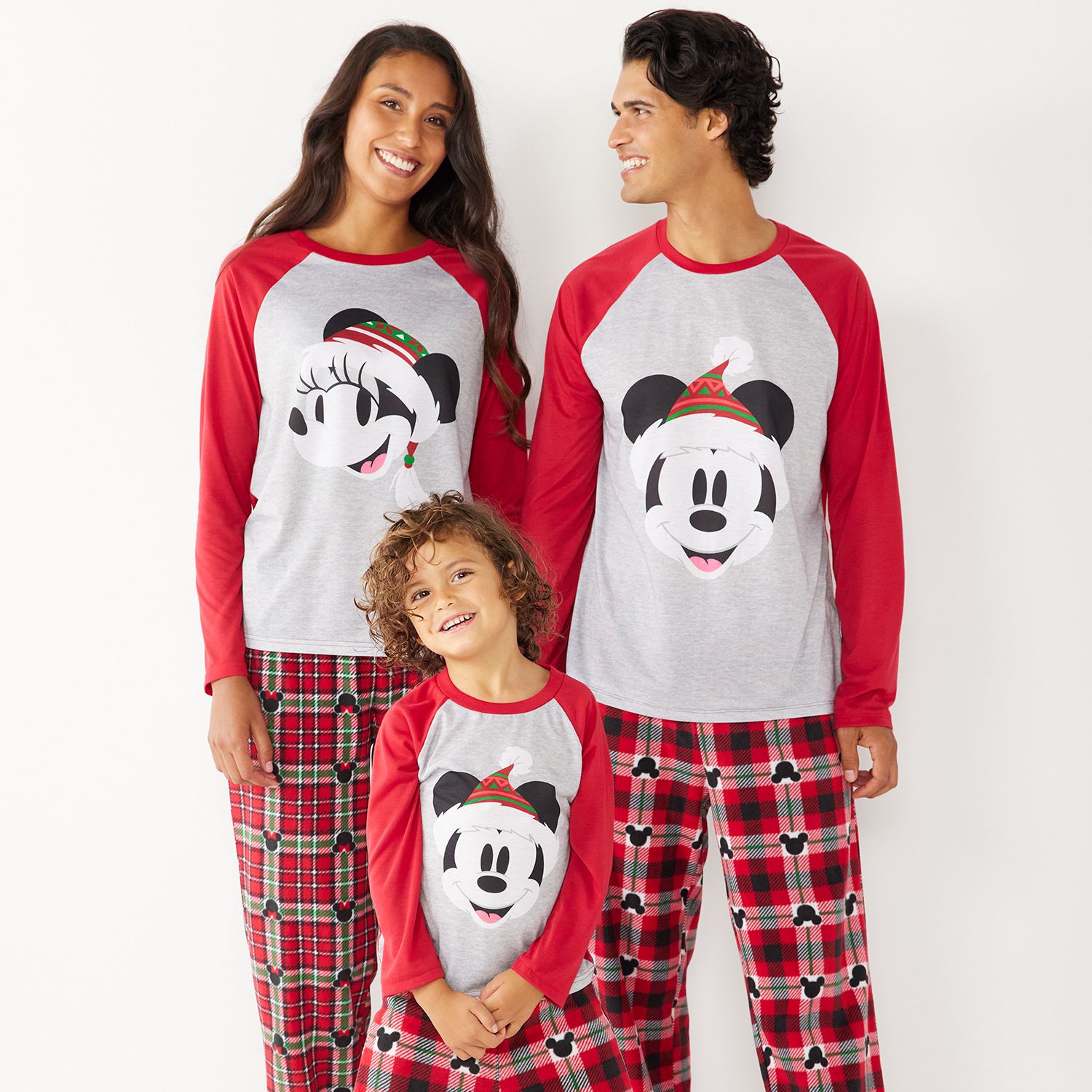 Matching Family Christmas Pajamas Set,Santa Homewear Pjs Men Women Baby  Xmas Red Plaid Sleepwear 