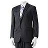 Chaps Classic-Fit Pinstripe Wool Charcoal Suit Separates