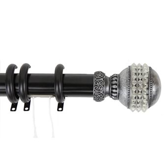 Rod Desyne Faux-Gemstone Traverse Window Curtain Rod Collection