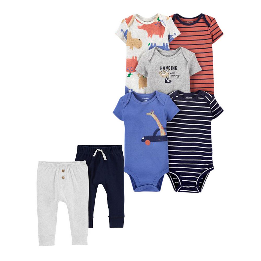 Nautica Infant Boys 5 Pack Bodysuits Size 0/3M 3/6M 6/9M $42 
