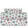 Pointehaven Snowflake Flannel Sheet Set