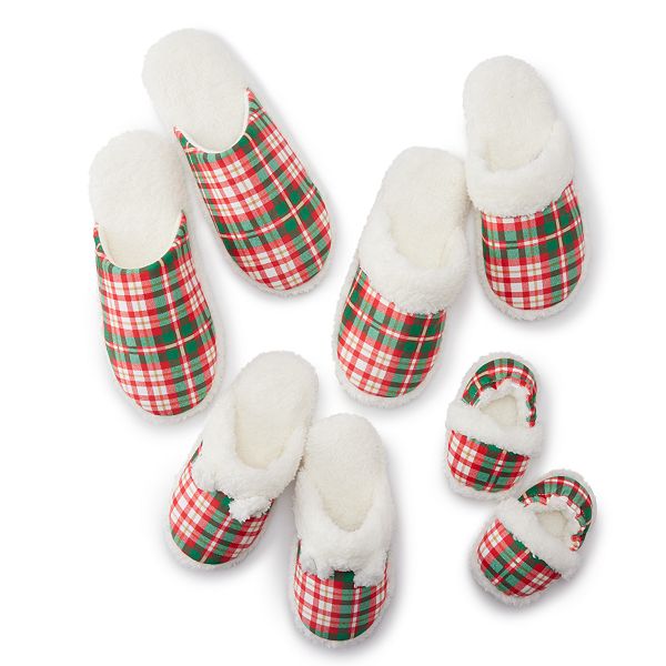 Jammies For Families® Plaid Scuff Family