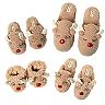 Dearfoams Reindeer Holiday Scuff Slipper Collection