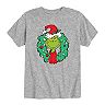 Dr. Seuss Grinch Wreath Holiday Matching Tee Collection