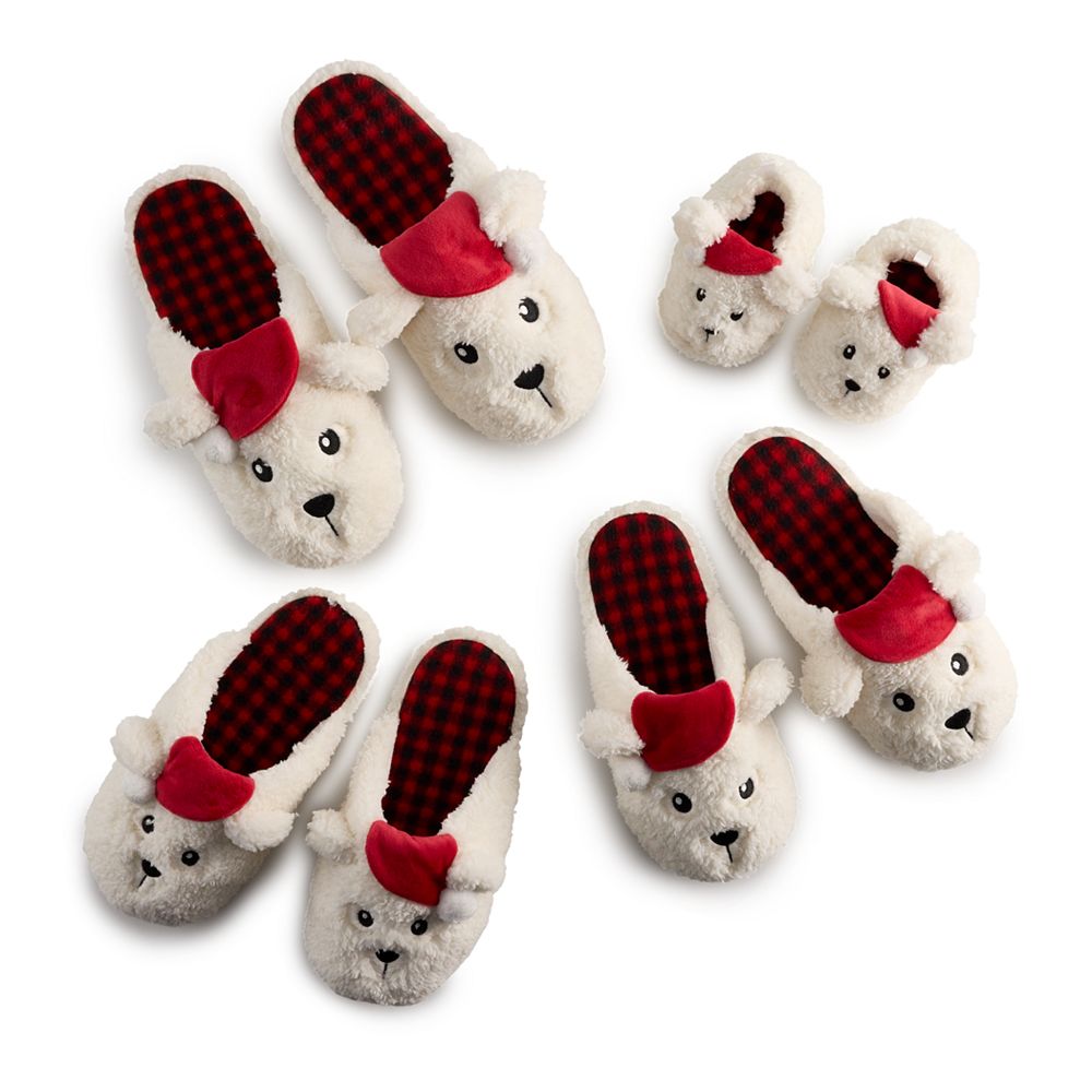 Bear discount family slippers