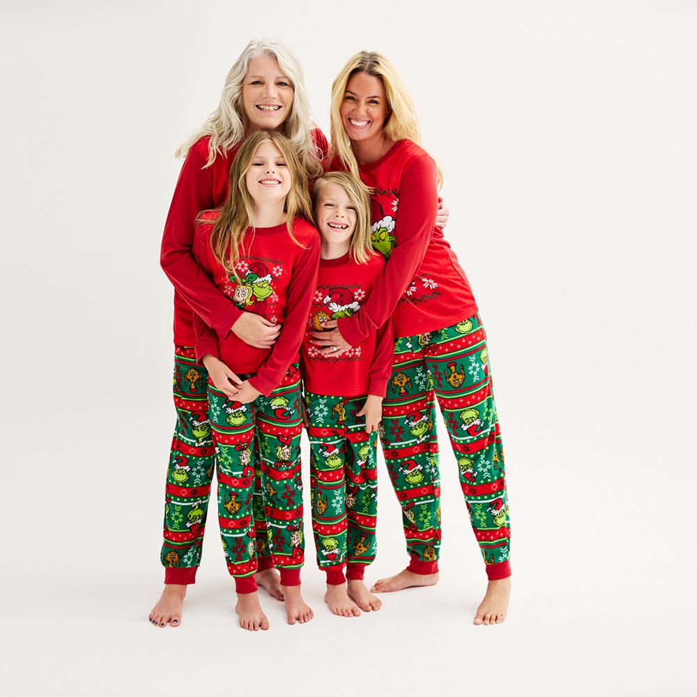 Jammies For Your Families® Women's Dr. Seuss' How The Grinch Stole  Christmas Grinchmas Top & Bottoms Pajama Set