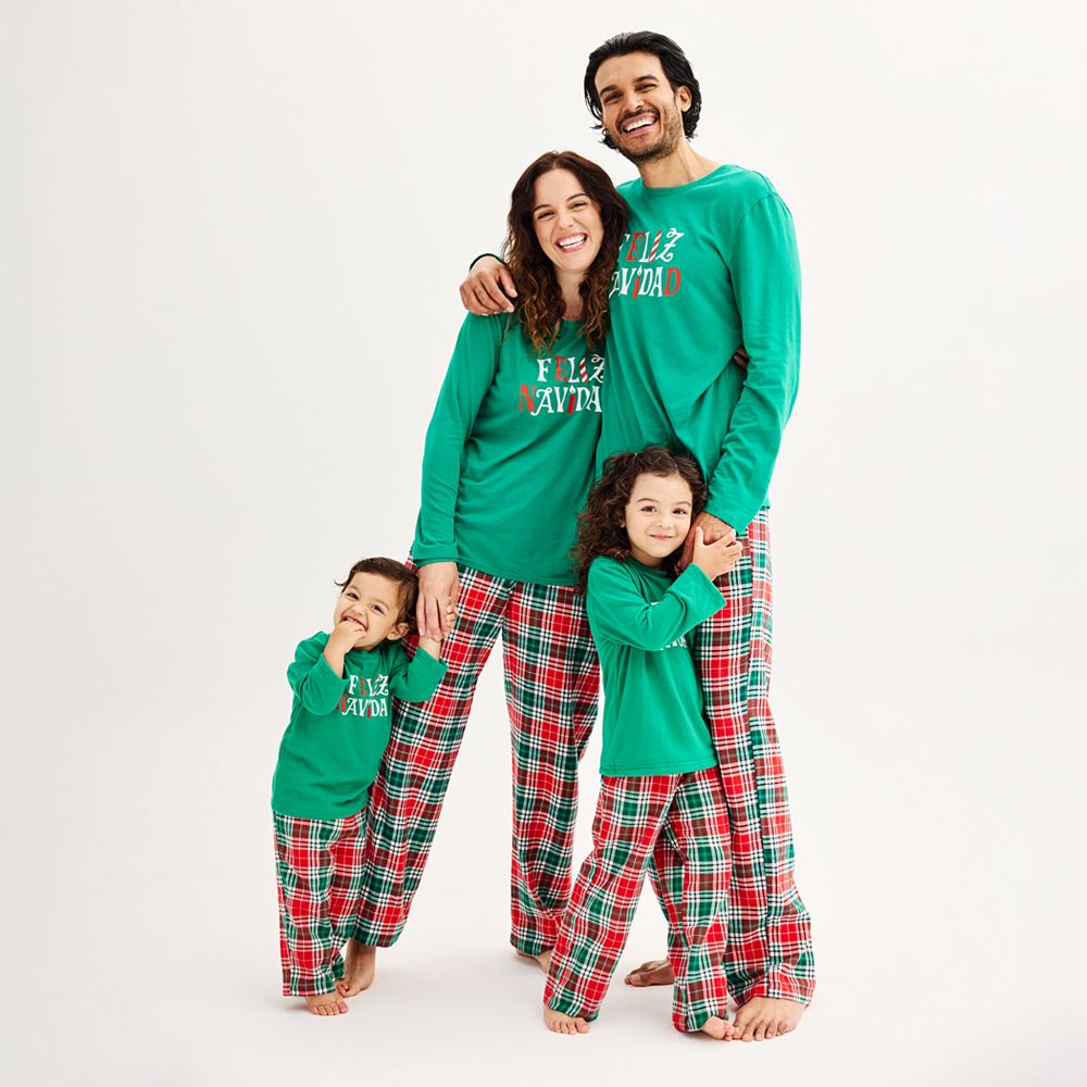 Jammies For Your Families Merry Bright Feliz Navidad Pajama