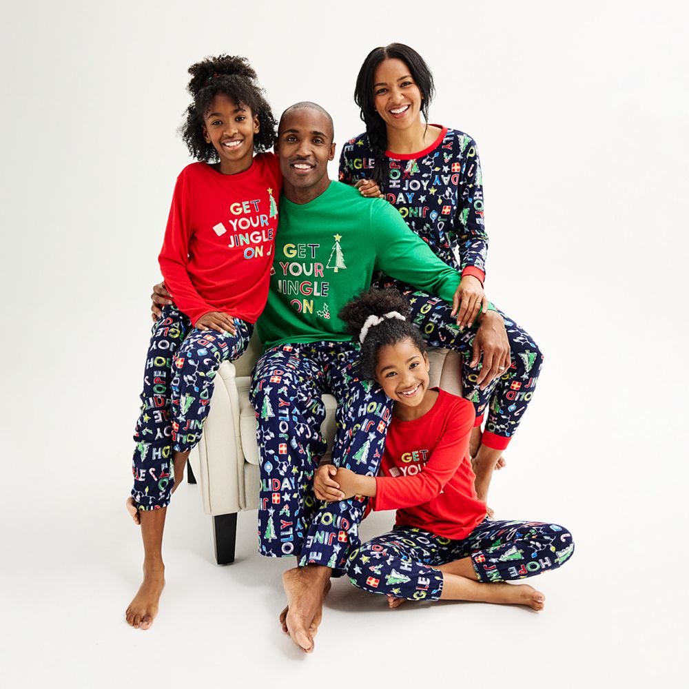 Jammies For Your Families® Get Your Jingle On Navy Pajama Collection