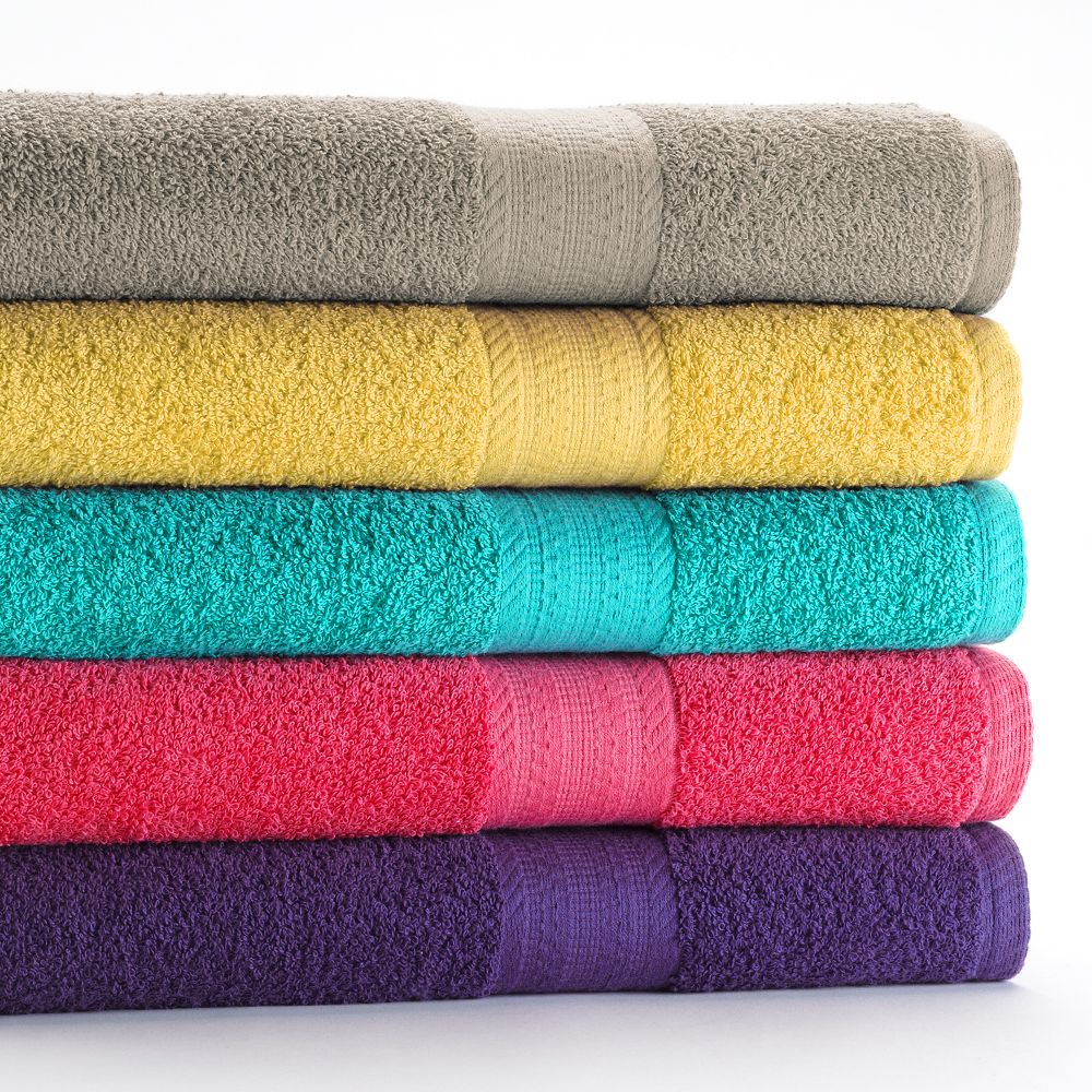 Kohls yellow bath online towels