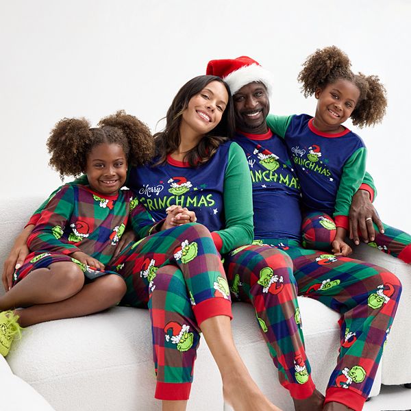 The grinch family pajama set sale