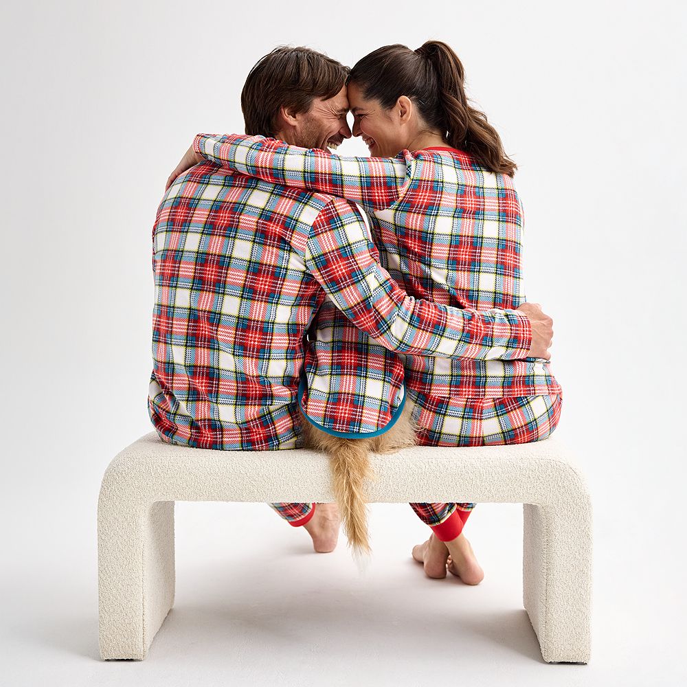 Jammies for your families jingle bell rock plaid pajamas