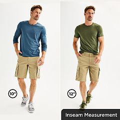 Kohls mens elastic waist shorts clearance