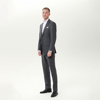 Men's INDOCHINO Gray Slim-Fit Wool Blend Suit Separates
