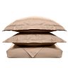 Solid 500-Thread Count Egyptian Cotton Sateen Duvet Cover Set